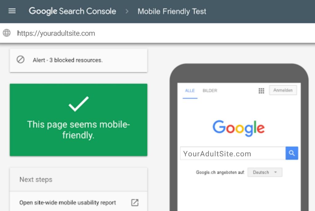 Check Mobile Friendliness of Your Site